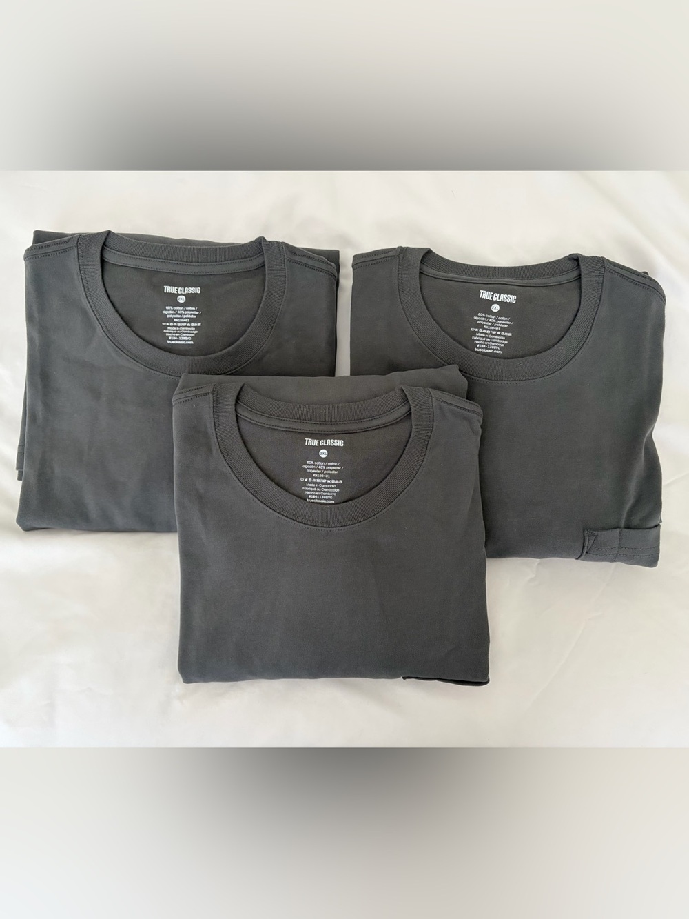 True Classic | NWT Long Sleeve Crew Neck | 3 Piece Bundle | 2XL